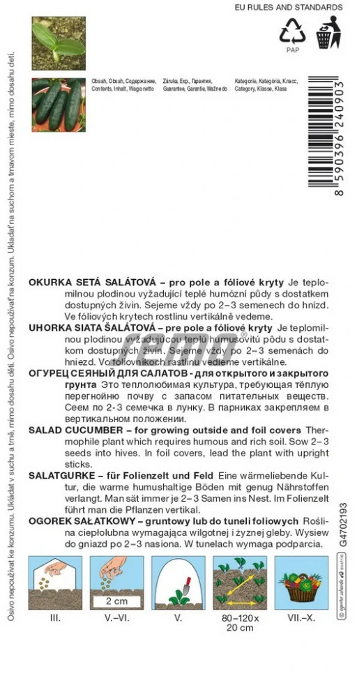 Okurka salátová raná Marlen F1