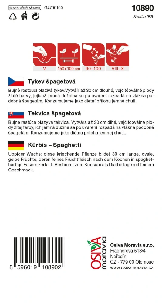 Dýně Vegetable spaghetti