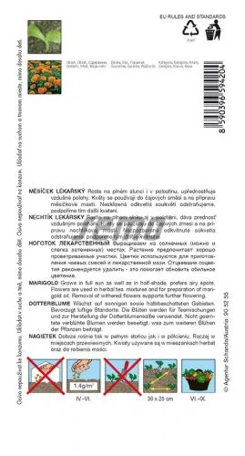 Měsíček lékařský léčivka