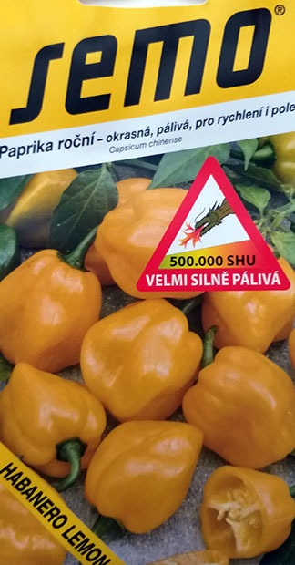 Paprika Habanero Lemon žlutá